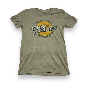 Country Music Awards T-Shirt Tan Small Tour Concert Band Tee